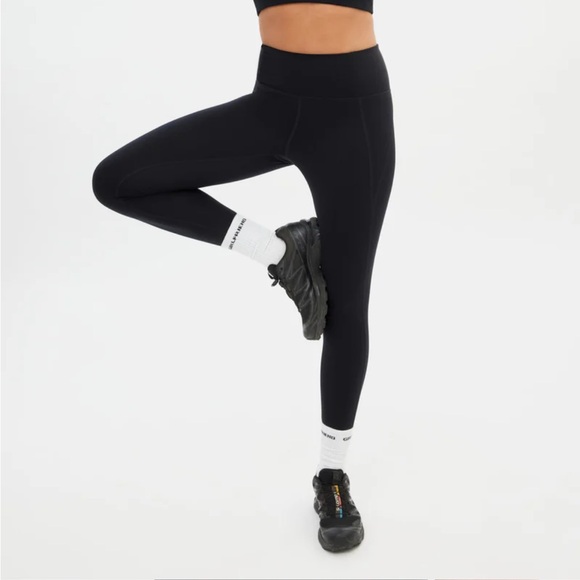 Girlfriend collective black compressive high rise legging with pocket - Picture 1 of 4